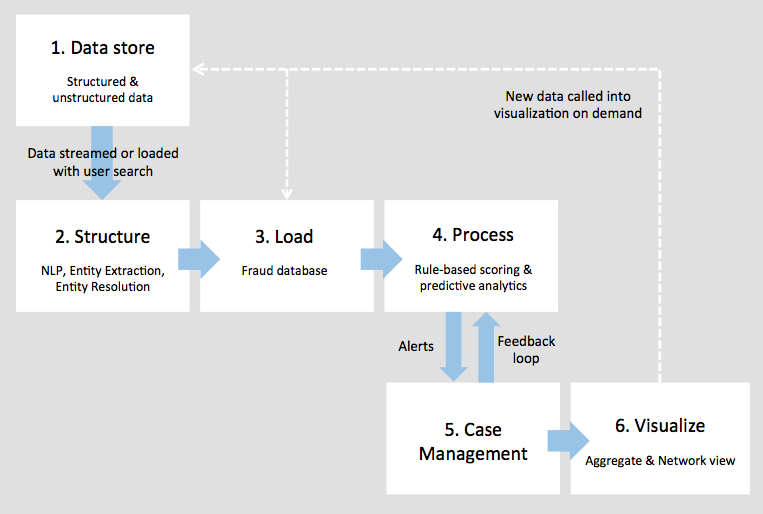 An example of an Enterprise Fraud Detection Architecture using link analysis