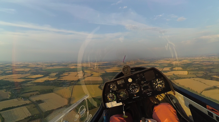 Enjoying the view from above! Yep, that’s me, Pilot Augustin