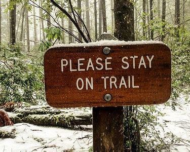 Please stay on trail