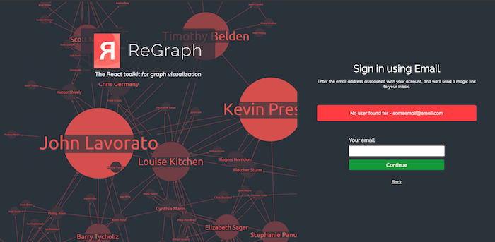 ReGraph login page