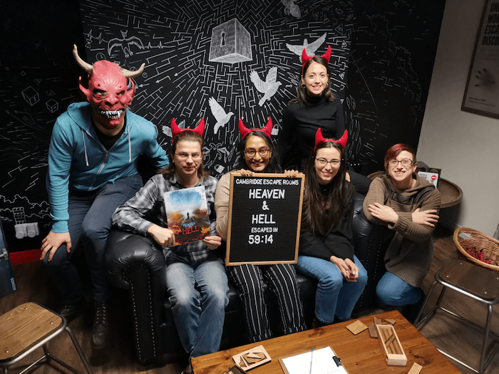 January’s social event was a trip to Escape Rooms