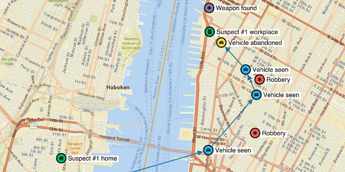 Geospatial visualization example