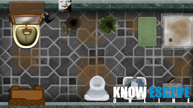 Image of the 'Alex's Bathroom' escape room from Know Escape