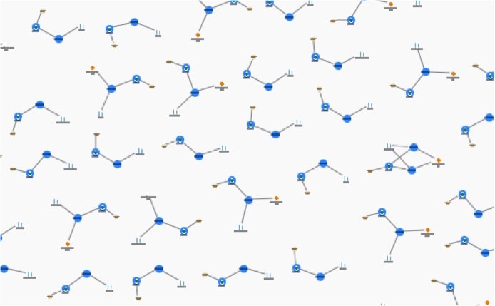 Healthcare fraud detection - the initial dataset shows a pattern where typically 1 practitioner is connected to a single patient and clinic