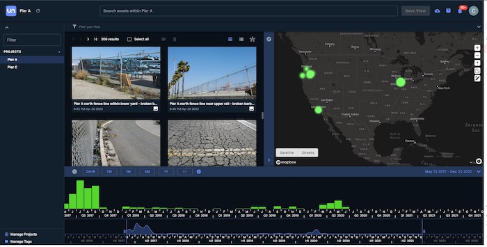 Screenshot of the Unstruk Lens dashboard