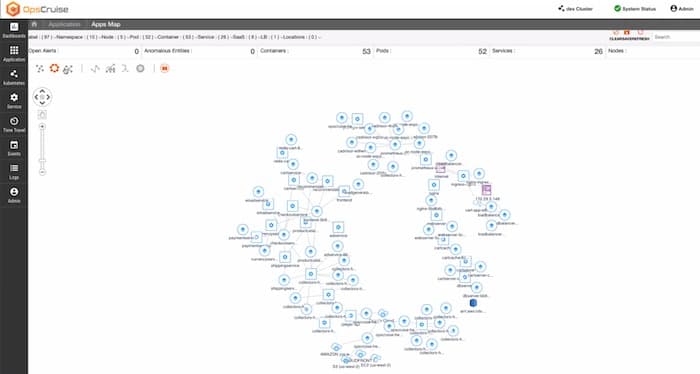 A powerful filter reduces the number of elements on screen