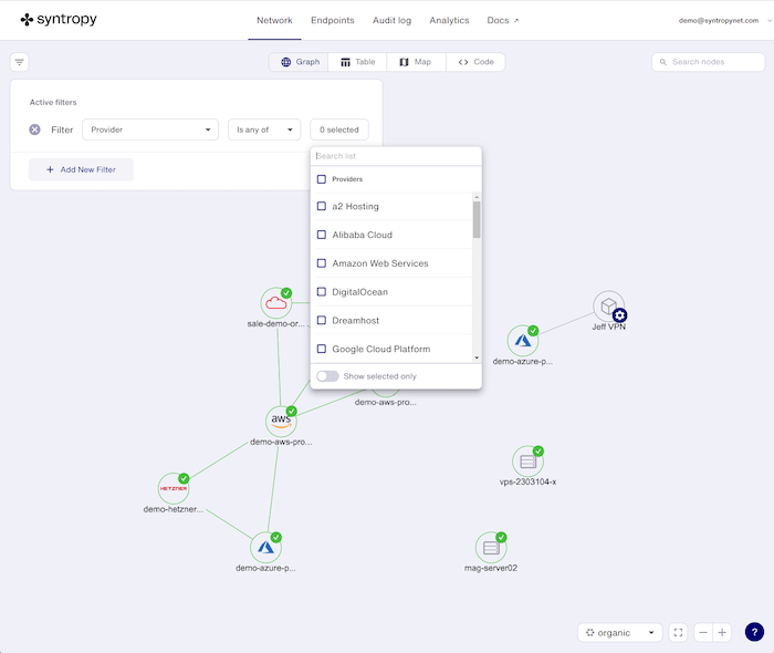 Exploring the visualization with the filter function