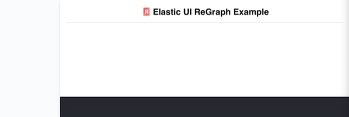 An empty page of our app built with ReGraph and Elastic UI
