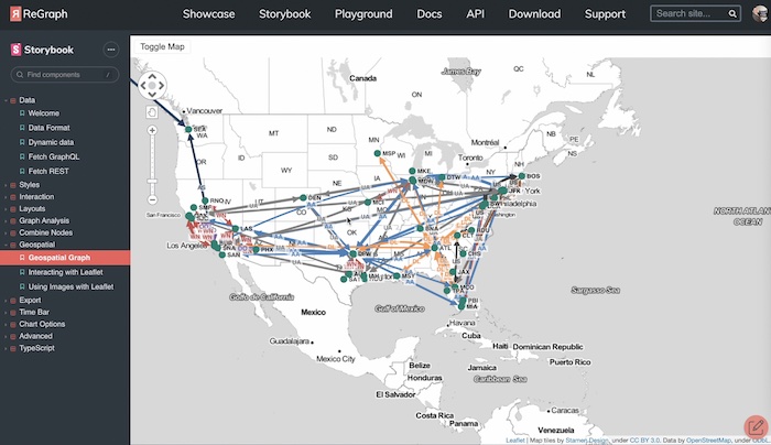 Geospatial visualization of airline activity