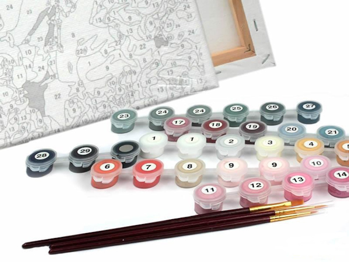 Color-by-numbers kit