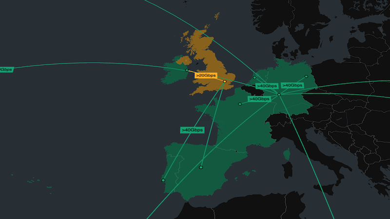 Geospatial data visualization combined with GeoJSON overlays