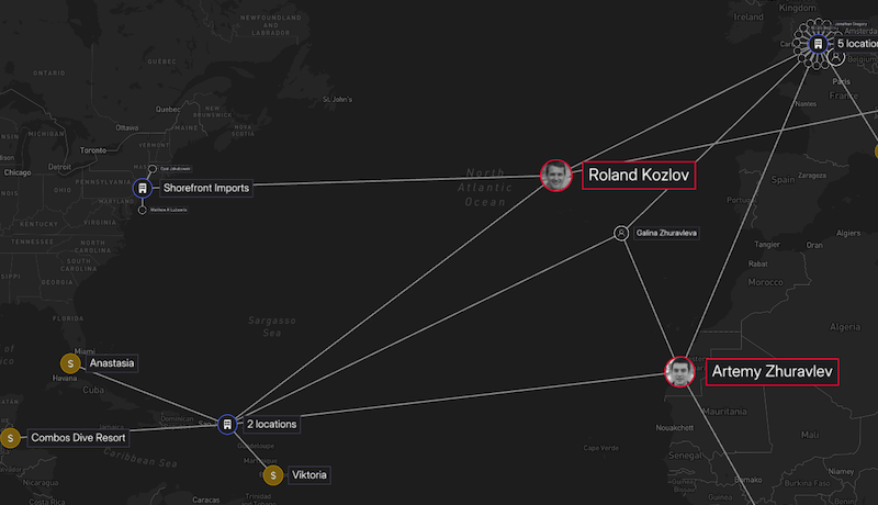 a geospatial visualization of OSINT