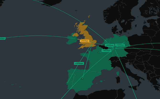Geospatial network visualization