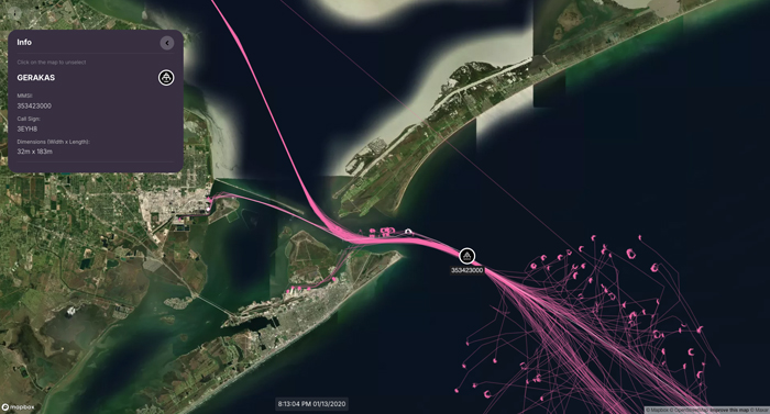 MapWeave visualization for maritime intelligence