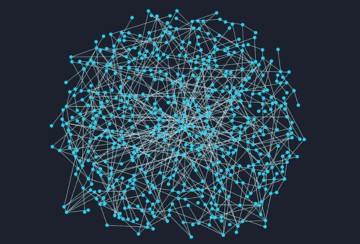 a graph visualization resembling a hairball