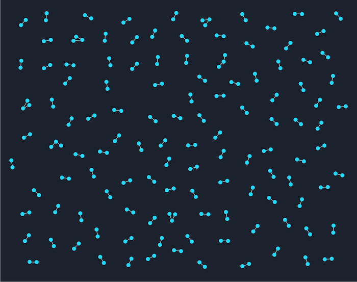 A problematic graph layout showing a snowstorm with disconnected nodes