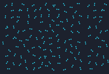 a graph visualization resembling a snowstorm