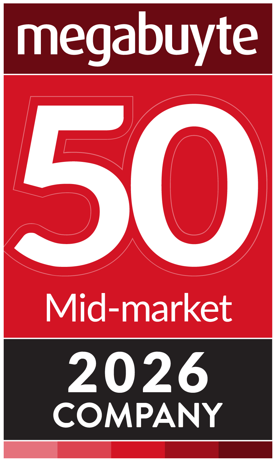 Megabuyte50 company award banner