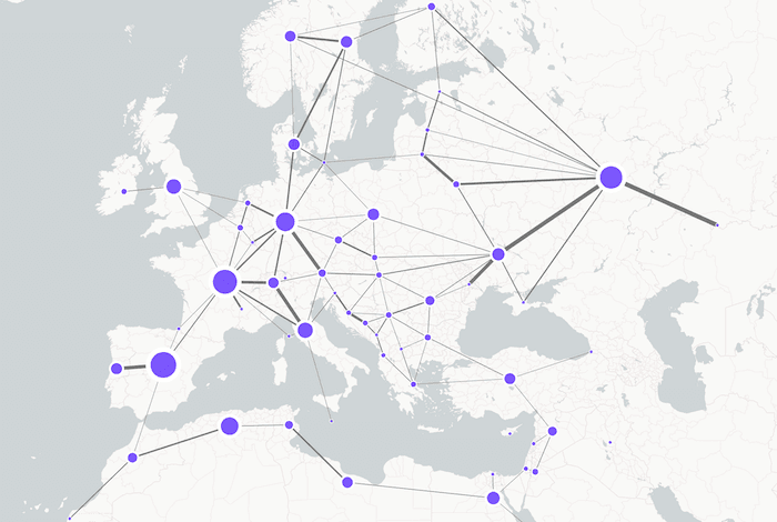 Network visualizaiton of energy infrastructure data