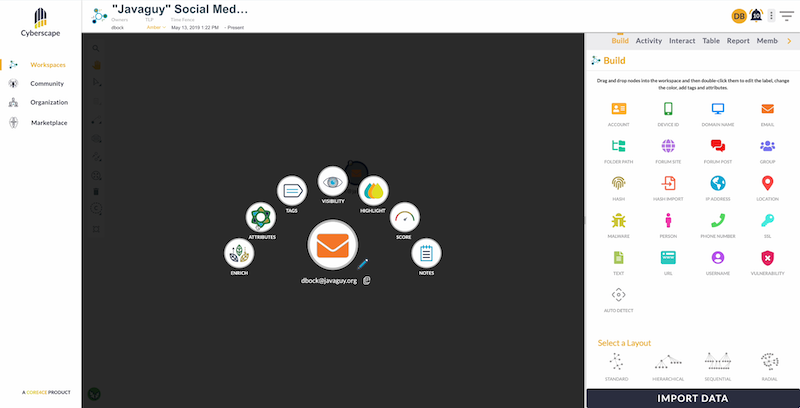 image of custom styling on nodes