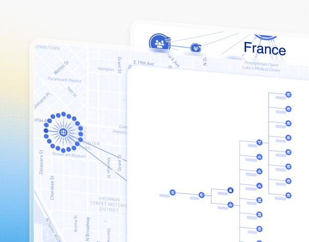 Graph and geospatial visualization