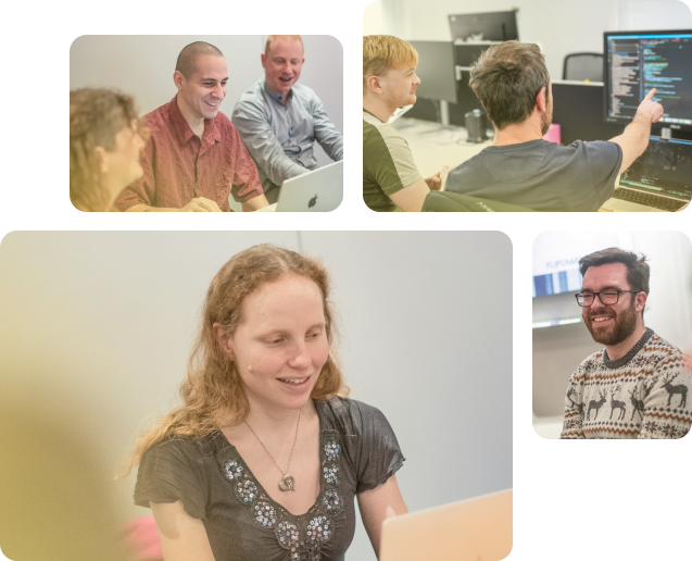 A group of images representing the staff of Cambridge Intelligence