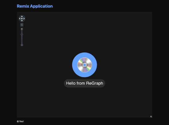 A Remix app with a Regraph component