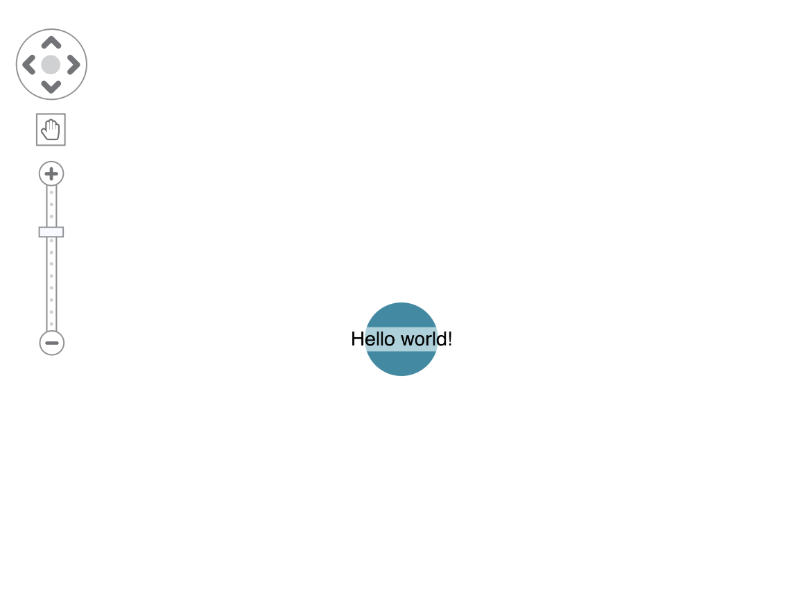 A visualization application showing the node, 