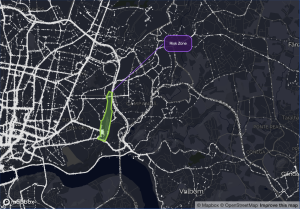 Geospatial visualization by MapWeave in our multimodal data fusion showcase